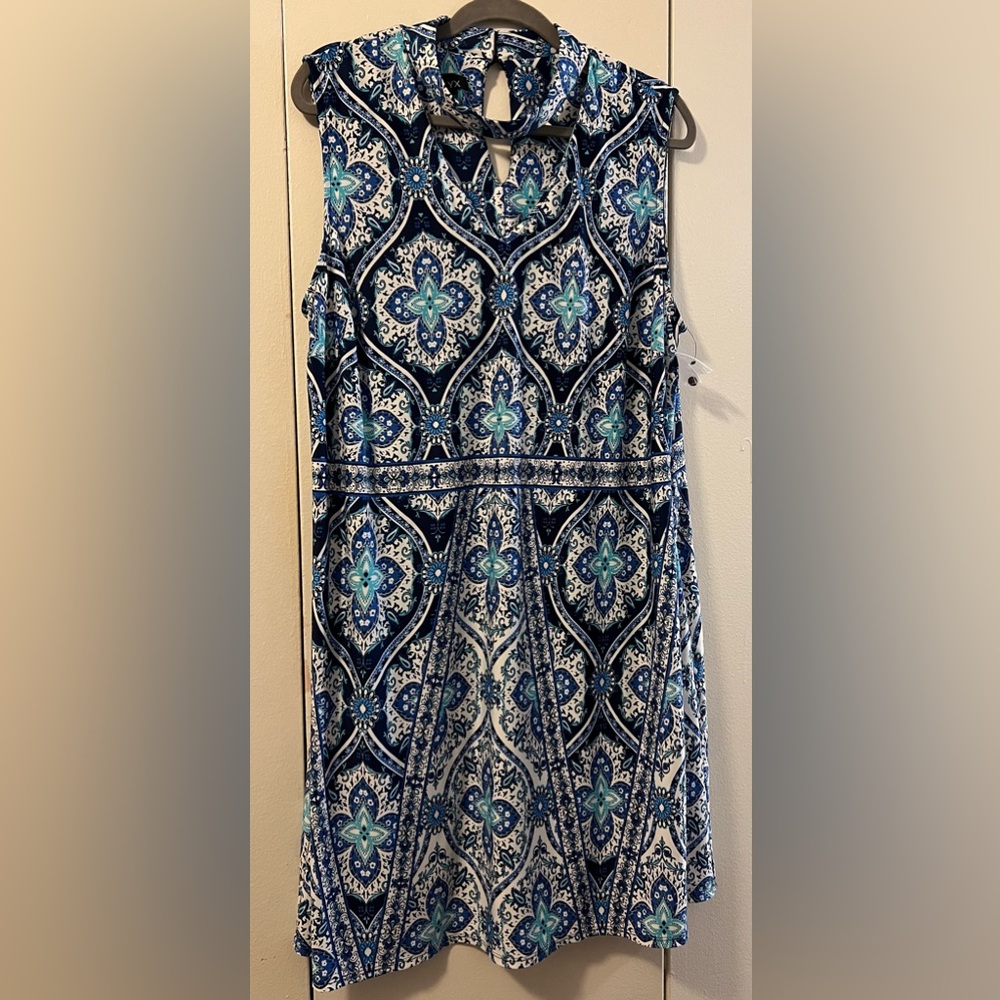 ALYX ABSTRACT SLEEVELESS DRESS (2X) NWOT